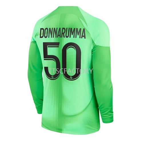 Paris Saint-Germain PSG Gianluigi Donnarumma 50 Fodboldtrøjer Målmand Hjemmebanesæt 2022/23 Langærmet Paris Saint-Germain PSG Gianluigi Donnarumma 50 Fodboldtrøjer Målmand Hjemmebanesæt 2022/23 Langærmet